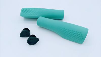 Velo Silicon Gel Comfort Commuter Bike Bicycle Handlebar Grip - Celeste 135mm