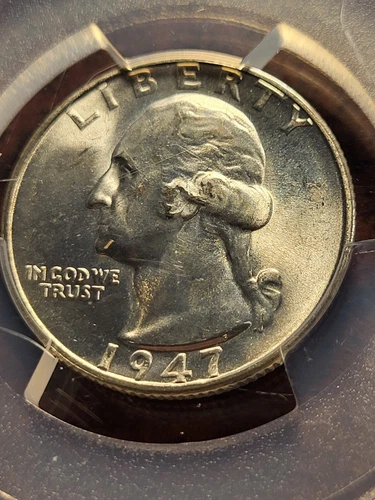 1947 S Washington Silver Quarter,  PCGS MS66, San Francisco     invoi    g59ej