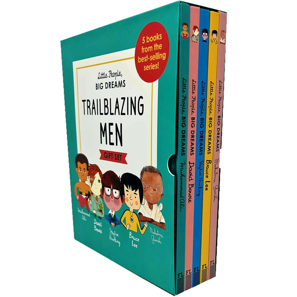 Little People, Big Dreams Trailblazing Men 5 Books Collection Box Gift Set