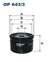 Filtron Op 643/3 ÖLfilter FÜR Aixam Alfa Romeo Alpine Aro Belarus Dacia Grecav