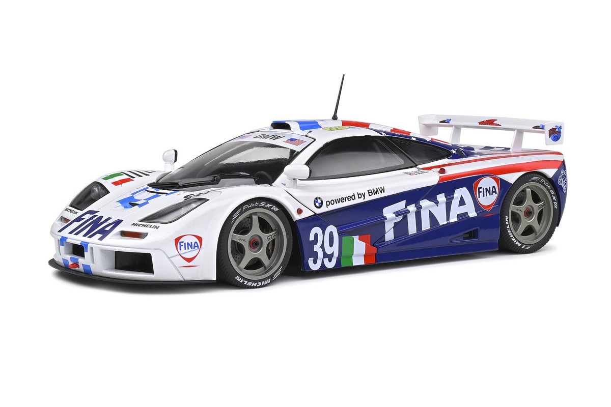 1996 McLAREN F1 GTR TEAM RIGAZZI FINA #39 LE MANS 1:18 BY SOLIDO