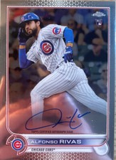 Alfonso Rivas 2022 Topps Chrome Rookie On Card Auto #RA-AR Chicago Cubs