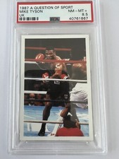 1987 A Question of Sport UK Boxing Mike Tyson PSA 8.5 Rare PSA Grade-MINT~ 🔥
