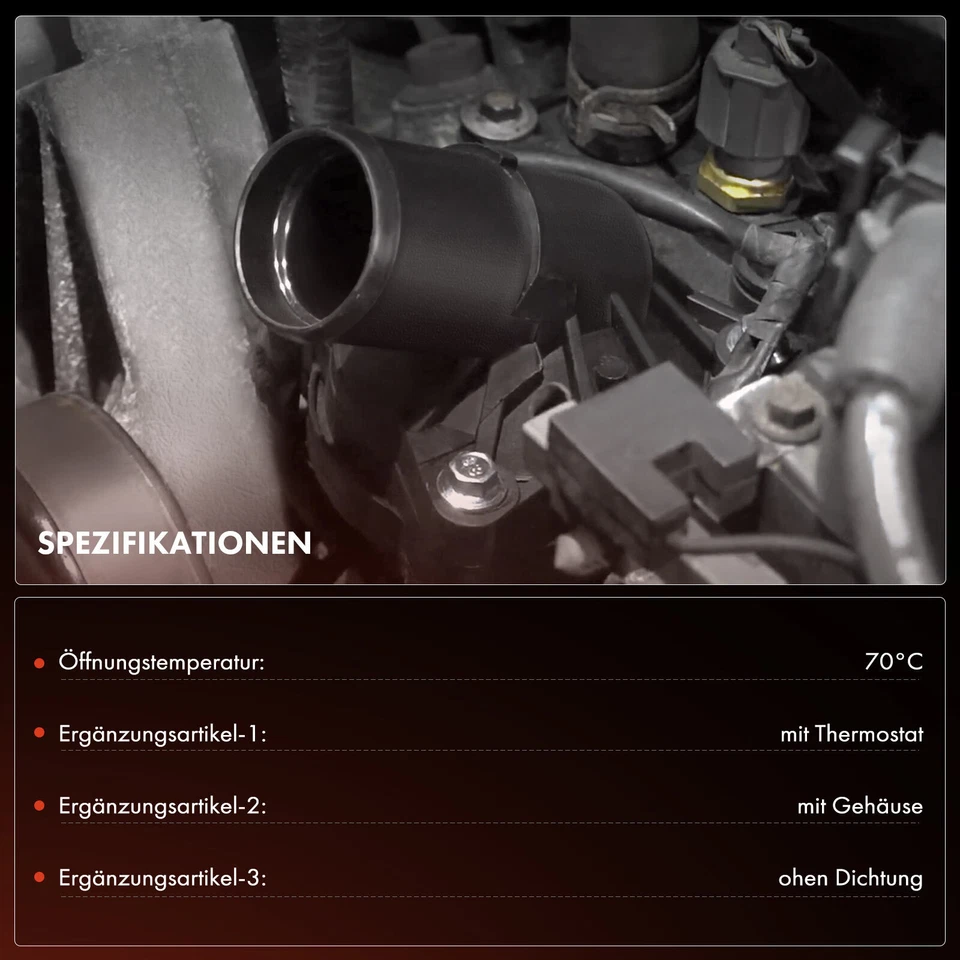 Thermostat Kühlmittel für BMW 3er Touring E46 5er Touring E39 7er E65 E66 E67 - Bild 4 von 4