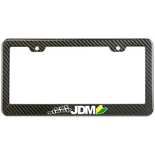 Eat Sleep Jdm Carbon Fiber Look License Plate Frame