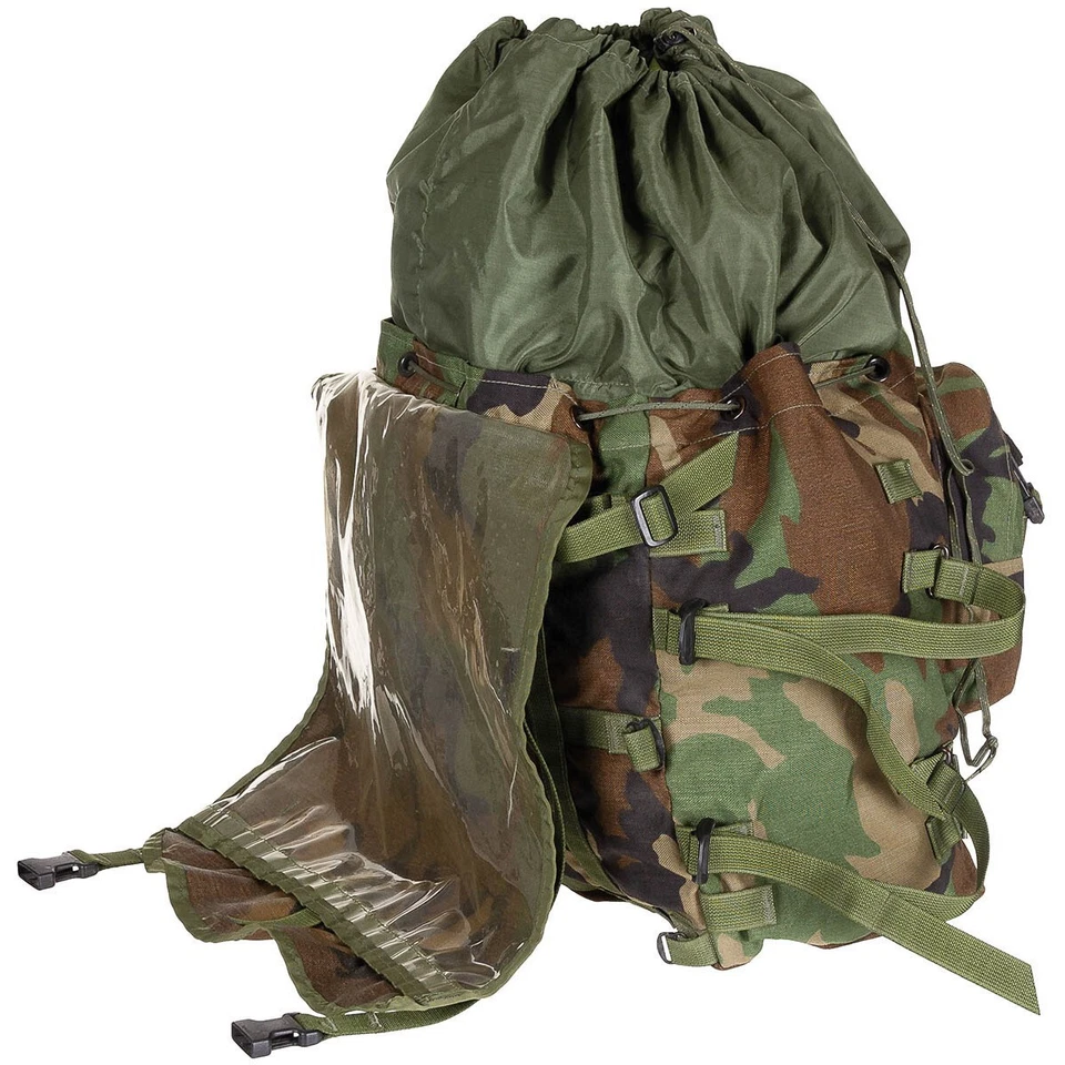 US Army Mainpack Rucksack Field pack Molle II 100 Liter Bag woodland camouflage - Bild 3 von 4