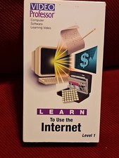 Vintage 1995 Video Professor  Learn to Use the Internet  VHS - Complete in Box