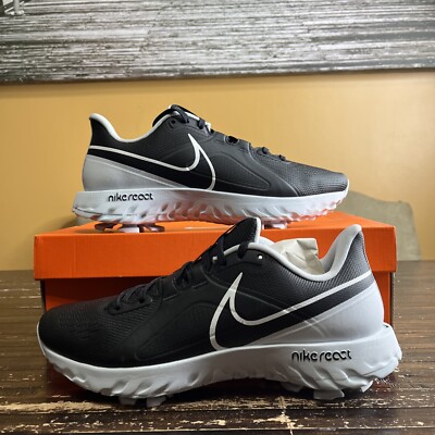 Nike Men's React Infinity Pro Golf Shoes Cleats 'Black Grey' CT6620-004 Size 9.5