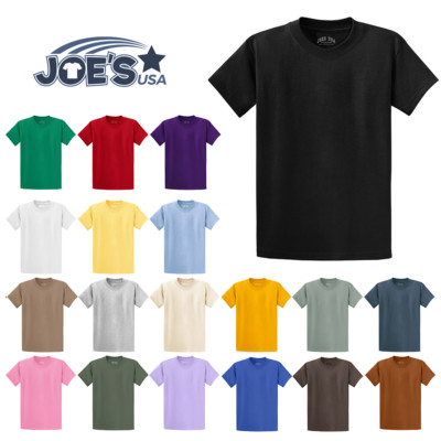 Joe's USA Heavyweight 6.1-Ounce, 100% Cotton T-Shirts