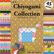 Japanese Origami Folding Paper 6" Washi Chiyogami 45 Design 180 Sheet JAPAN MADE