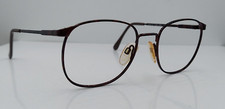 Vintage Charmant 4228 Brown Marble Oval Metal Sunglasses Japan FRAMES ONLY