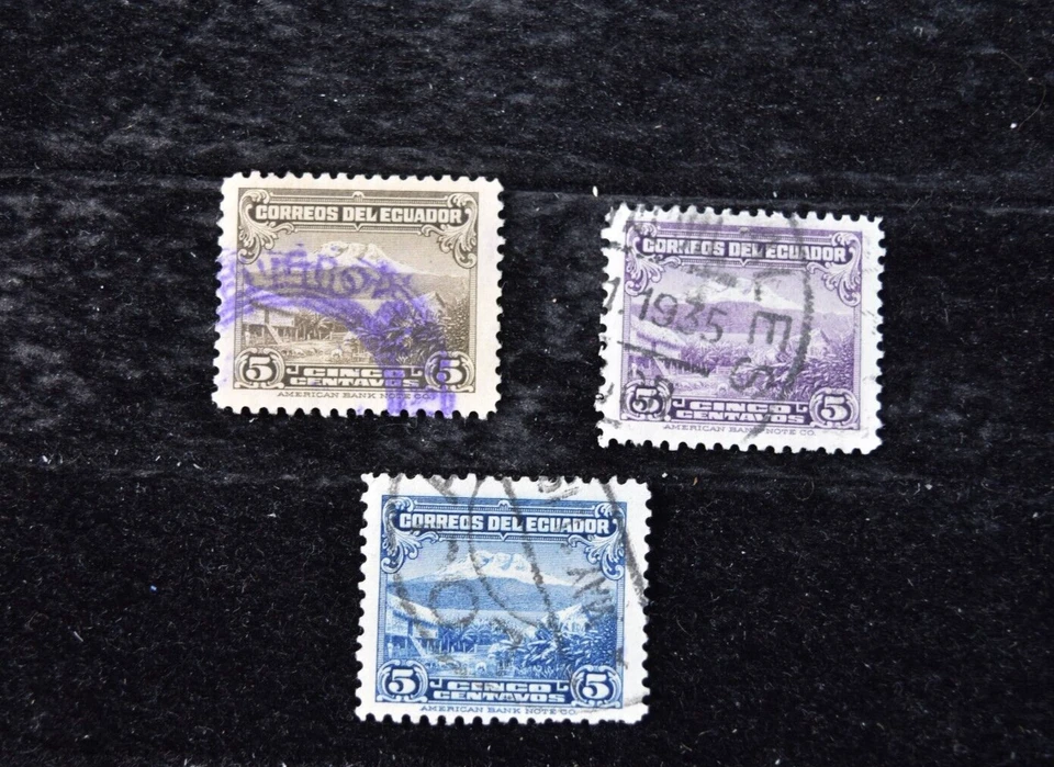 ECUADOR    2 REPRINTS S 12-13 +  1937-1945  S 321-323+ S 324-329   USED - Image 4 of 4