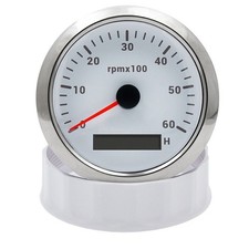 85mm Waterproof Tachometer Gauge 0-6000rpm Rpm Meter For Boat Car Truck Us Stock