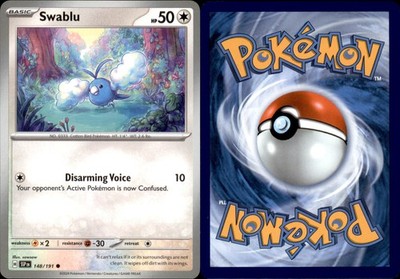 Swablu Normal 148/191 2024 Colorless LP SV08: Surging Sparks Common