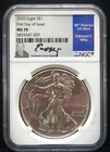 2020 American Silver Eagle $1 1oz  Edmund  Moy Signature NGC MS70 FDOI