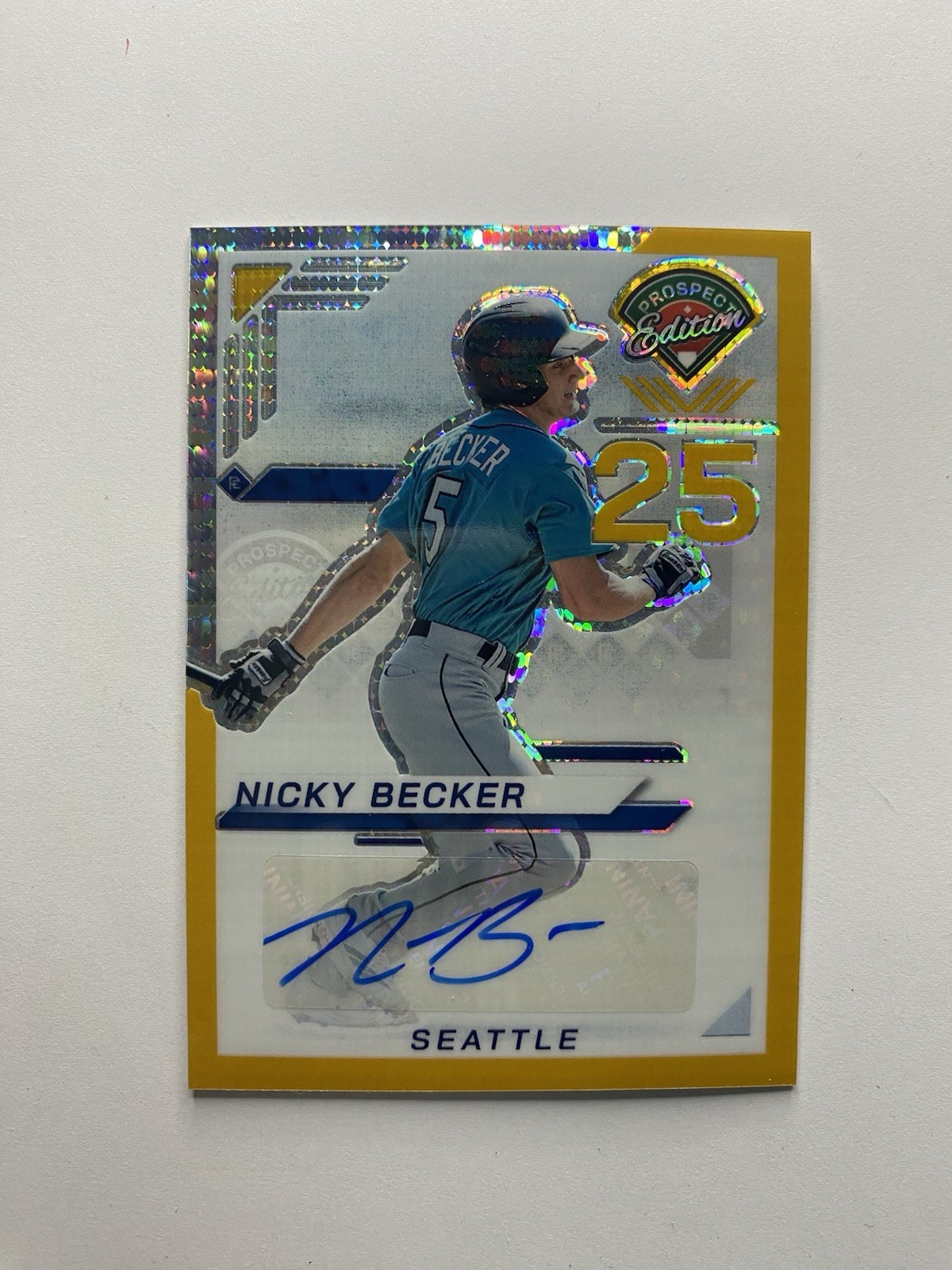 2025 Panini Prospect Edition 51 Nicky Becker Gold Auto /10