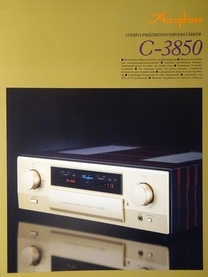     Accuphase C-3850 Prospekt in deutscher Sprache. Sehr guter Zustand   