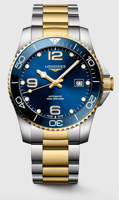 Longines Hydroconquest.41 mm blaues Zifferblatt Automatik Uhr.