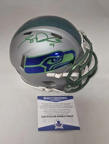 Sam Darnold Signed Seattle Seahawks Alt Riddell Speed Mini Helmet Beckett Auto