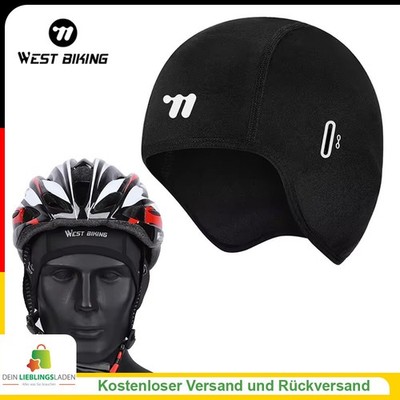 WEST BIKING Winter Fahrrad Mütze Fleece Warm Winddicht Herren Radkappe