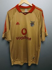 Benfica Adidas 2004/05 Gold away kit. 9/10 Condition. XL.