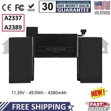 A2389 Battery for MacBook Air 13'' inch 2020 A2337 M1 EMC 3598 MGN53LL/A 49.9Wh