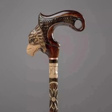Eagle Walking Cane Carved Wooden Cane Fashionable Walking Stick Costume