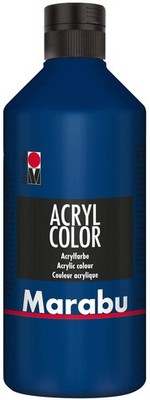 Marabu Acrylfarbe Acryl Color 500 ml dunkelblau 053