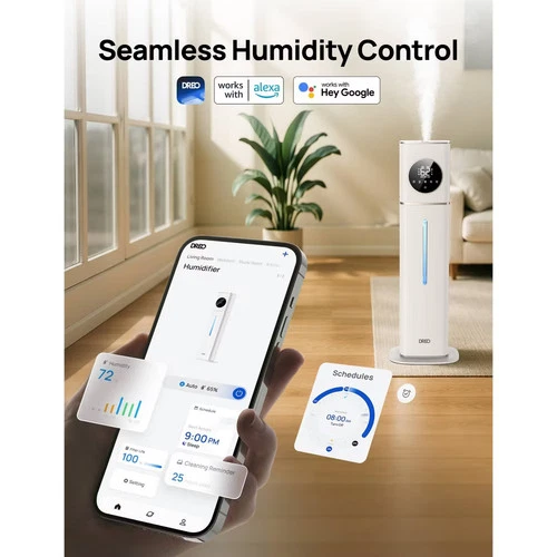 DREO Smart Ultrasonic Humidifier, 100H Runtime for Large Rooms - 3gal - Picture 5 of 9