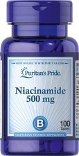 Puritan's Pride Niacinamide 500 mg - 100 Tablets