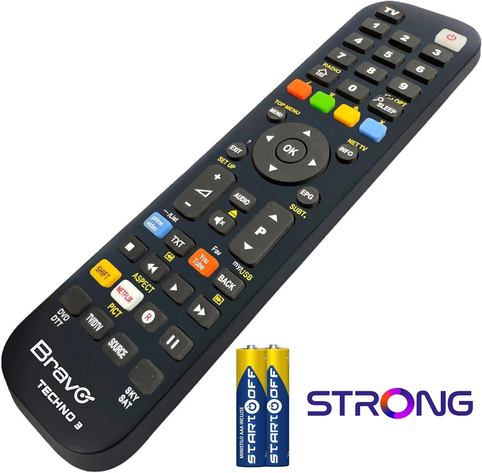 TELECOMANDO TV STRONG UNIVERSALE SCEGLI IL MODELLO TI ARRIVA PRONTO PILE INCLUSE - Immagine 2 di 4