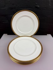 Royal Doulton Royal Gold H4980 Dinner Plates 27 cm Wide Set Of 6