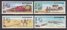 Botswana Brief Yvert 262/65 ** Mnh Centenario UPU - Flugzeug - Zug