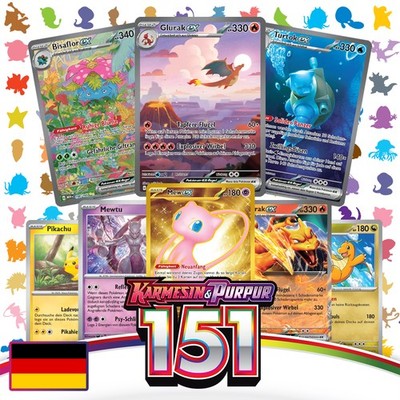 POKEMON KARTEN 151 DEUTSCH | Alle Karten Auswahl - NEAR MINT