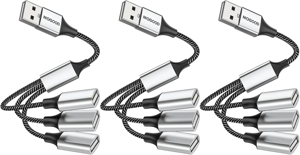Compact USB Hub with 3 Ports - Aluminum & Nylon Designed for Maximum Durability - Image 3 of 4