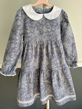 Floral Blue Girls Dress