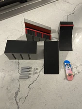 Tech Deck Starter Kit Ramp Set And Board w Trainer Clips