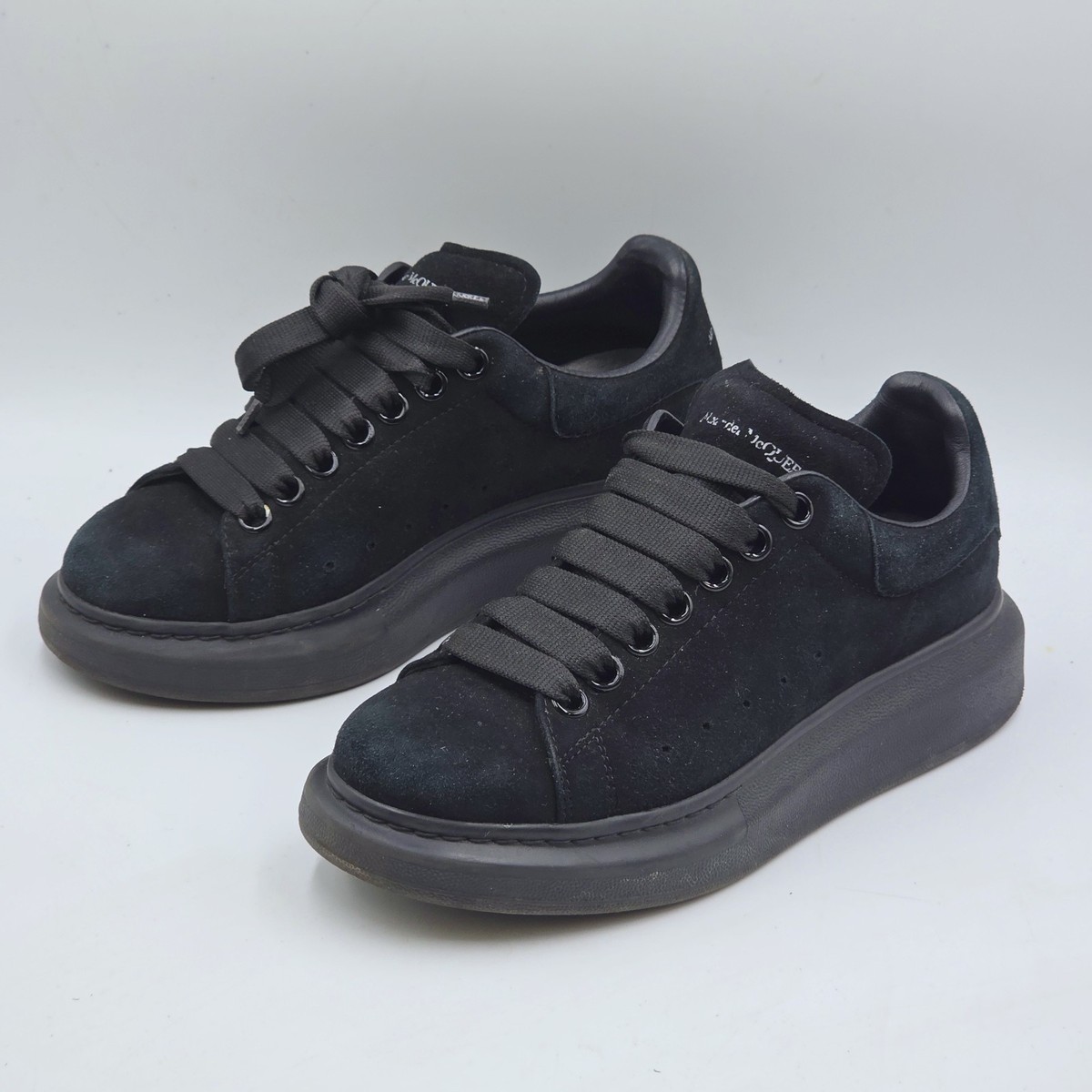 Suede Platform Trainers Alexander Mcqueen Runway Leather Trainers ALEXANDER  MCQUEEN Runway Suede-Leather Platform Trainers UK