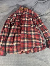 Orvis Flannel Shirt Heavyweight Cotton With Pockets Green Brown Size Small NWT