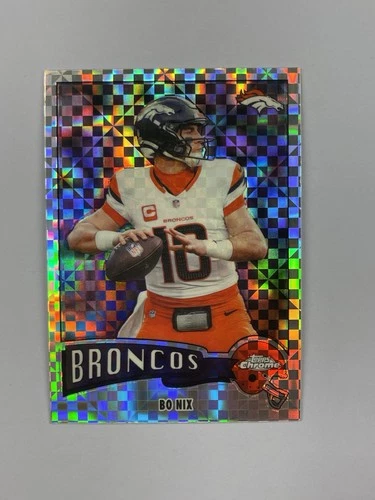 2025 Topps Chrome Bo Nix Base (RAW)