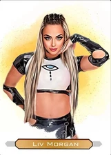 Liv Morgan Art Trading Card "read description"