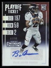 2016 Panini Contenders Rookie Playoff Ticket Auto /99 #109 Bralon Addison