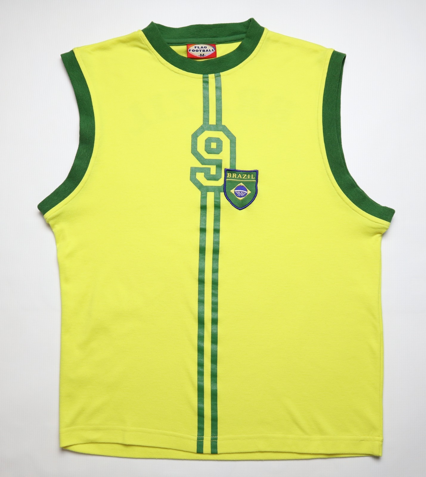 BRAZIL WORLD CUP VINTAGE CASUAL VEST TANK SHIRT JERSEY TOP SOCCER SIZE M MEDIUM