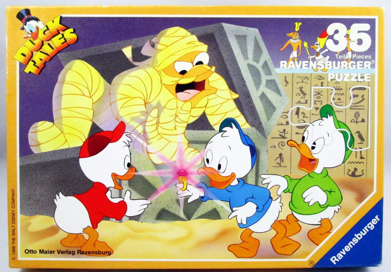 Puzzle Ravensburger 1988 La Bande à Picsou La Bague du Pharaon 35 pièces vintage