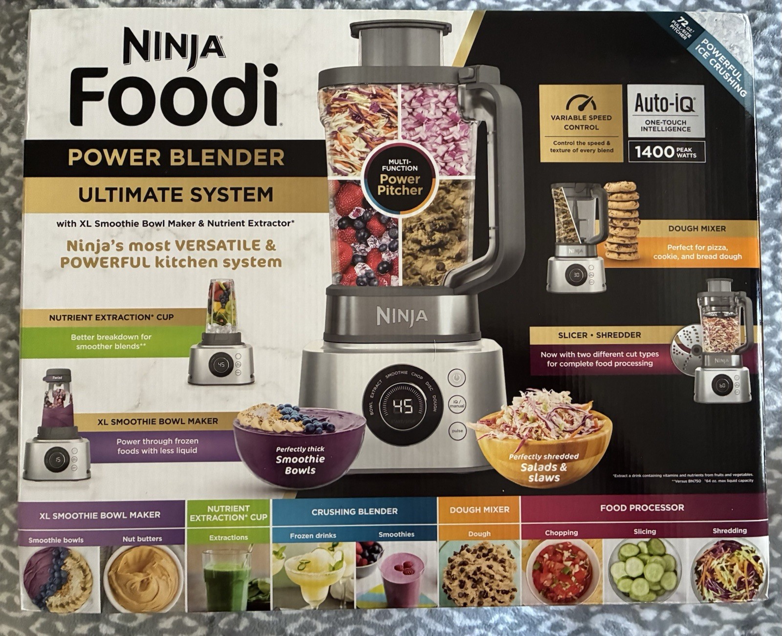 Ninja Foodi SS400 Power Blender Processor 72 oz Ultimate System Brand New-image
