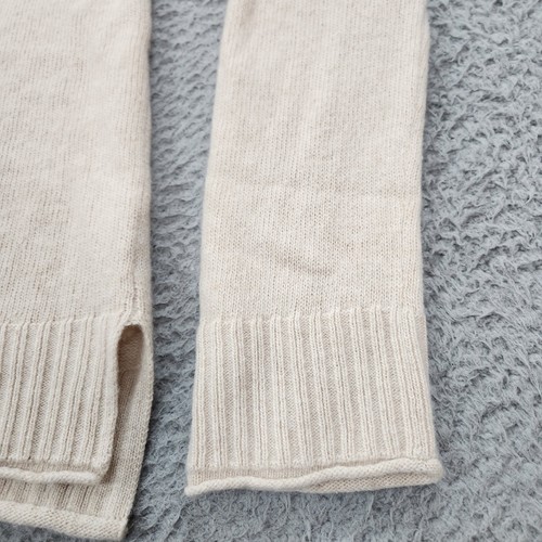 Jenni Kayne Sweater Womens Large Oatmeal Ivory Everyday Knit Cashmere Wool Blend - Picture 11 of 16