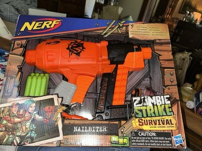 Nerf gun Zombie Strike Nailbiter Survival System Blaster Hasbro NEW &  SEALED!!!