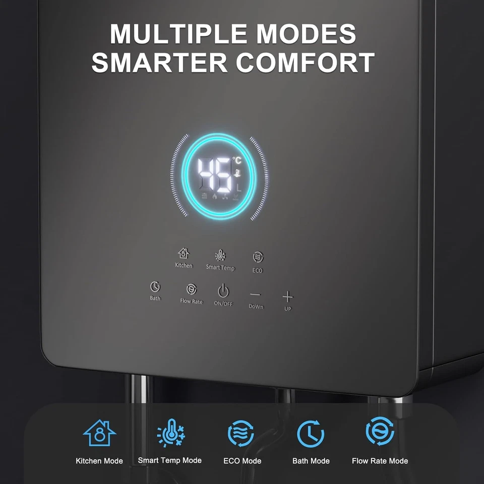 Tankless Water Heater Propane Indoor Installation Up to 4.23 GPM 105,750 BTU - Image 4 of 4