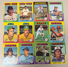 1975 Topps Mini Baseball 50 Card Lot. All Different. NM/MINT