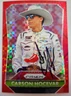 Carson Hocevar Signed 2025 Panini Red Power Prizm Racing Card Auto #d 127/175